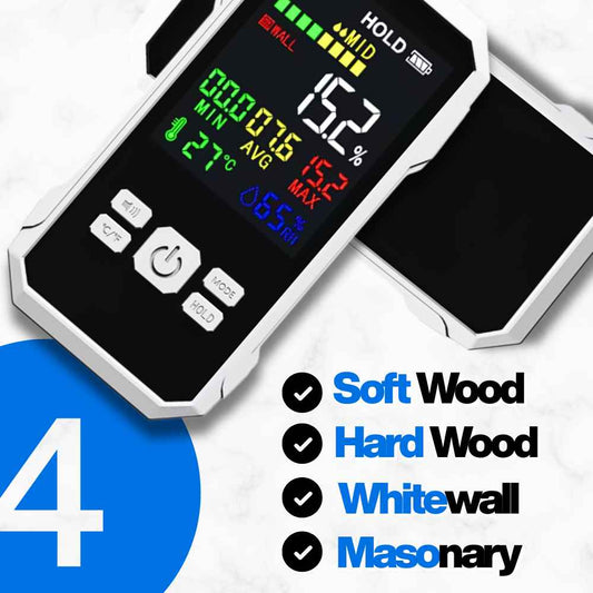 Wall and wood analyse with All in One Basement moisture meter