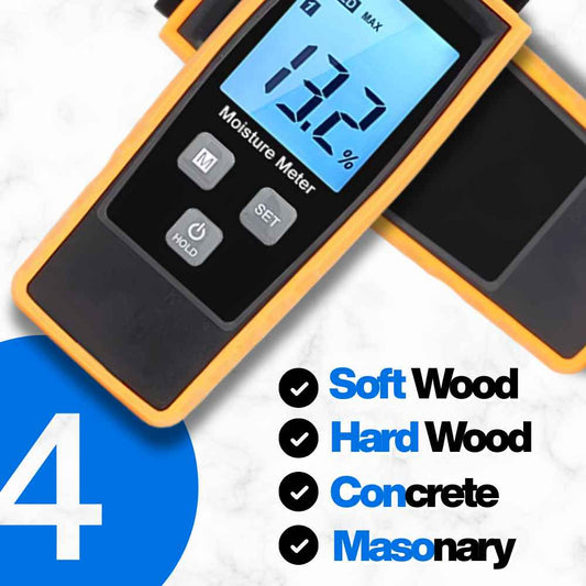 Furniture wood moisture meter modes
