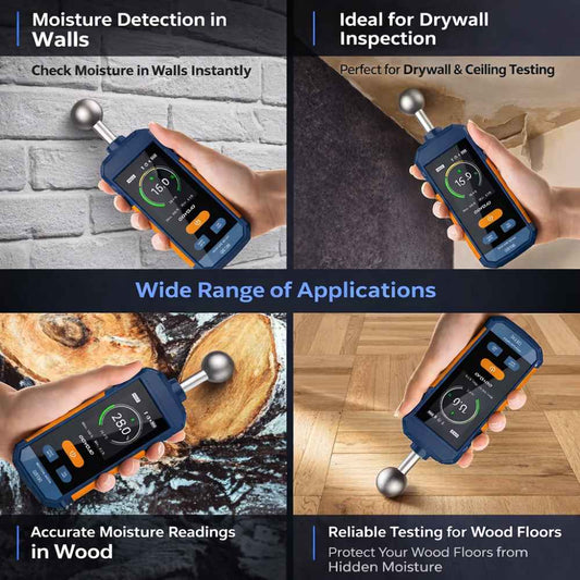 4 utilisations of the Pinless Moisture Meter for Drywall