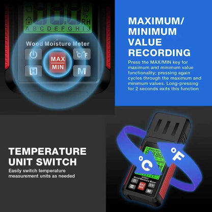 Measure on the Digital wood moisture meter | Sensor