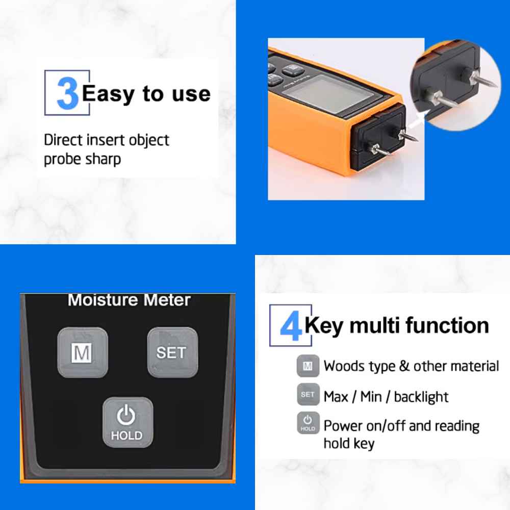 Pin version for the Furniture wood moisture meter​