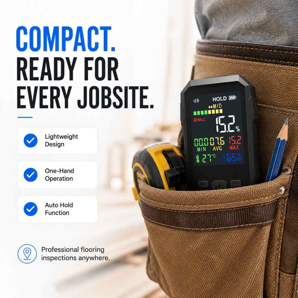 Compact Hardwood moisture meter 