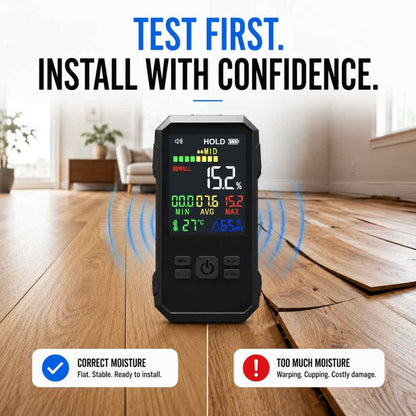 Test the Hardwood moisture meter 