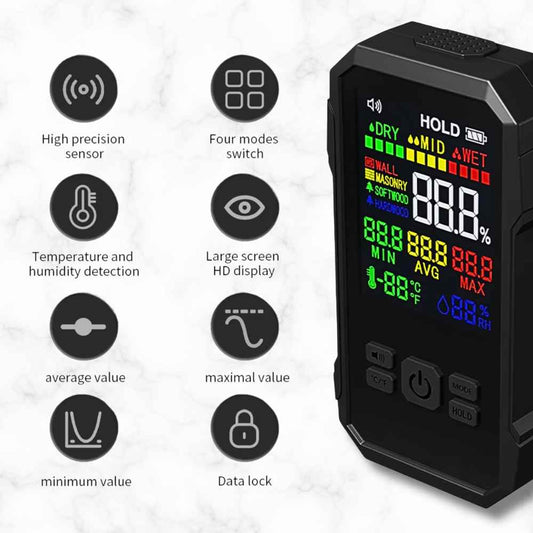 8 informations of the Compact Hardwood moisture meter