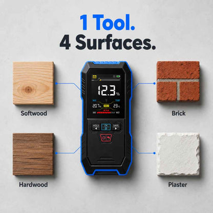 4 surfaces with the Moisture meter for home inspection | Heavy-duty