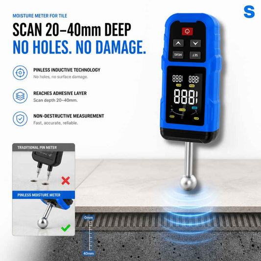 Pinless Moisture meter for tile