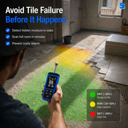 Avoid tile failure with the Moisture meter for tile