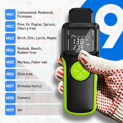9 materials mode with the Pin pinless moisture meter