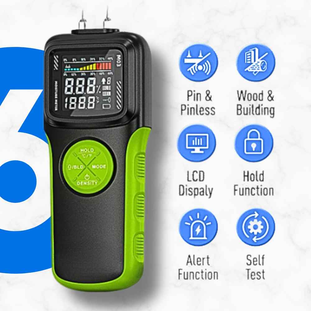 Informations of the Pin pinless moisture meter