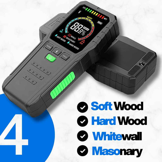 Smart Pinless wood moisture meter with 4 modes