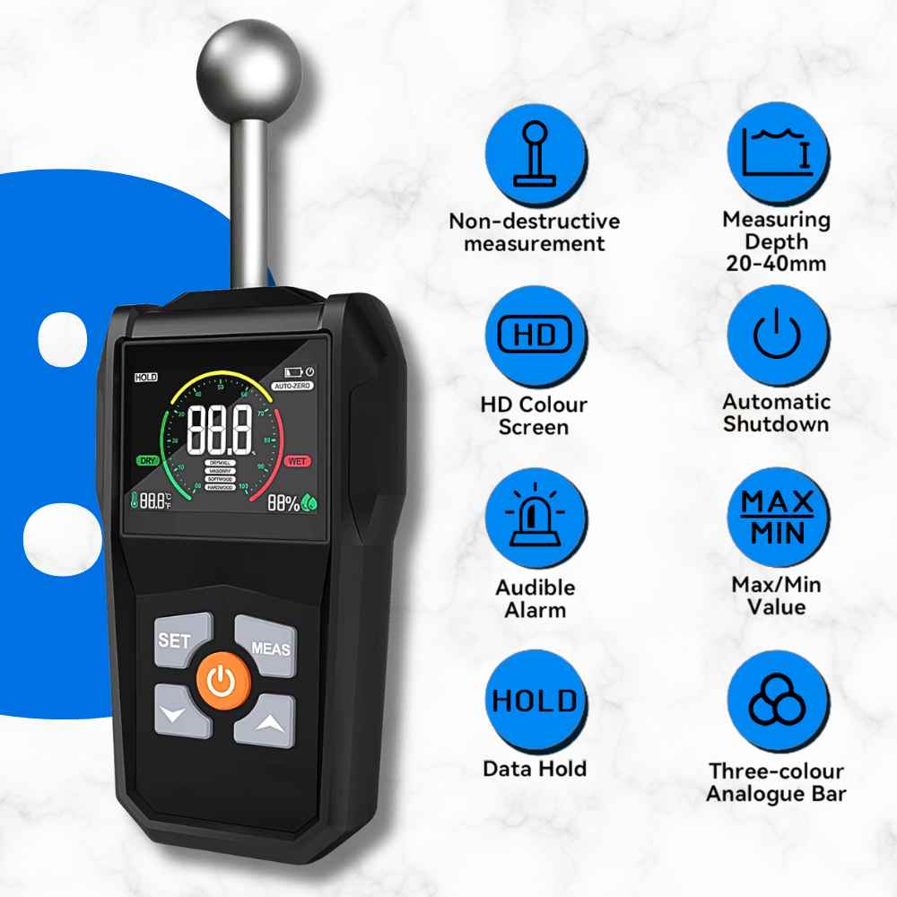 Technique details of the All-in-one Professional moisture meter