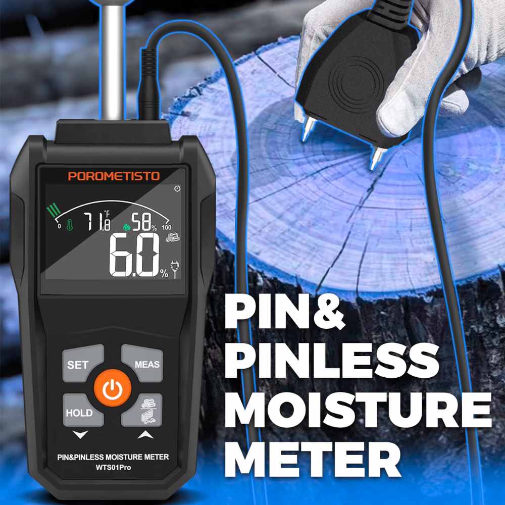 Professional moisture meter​ pin and pinless