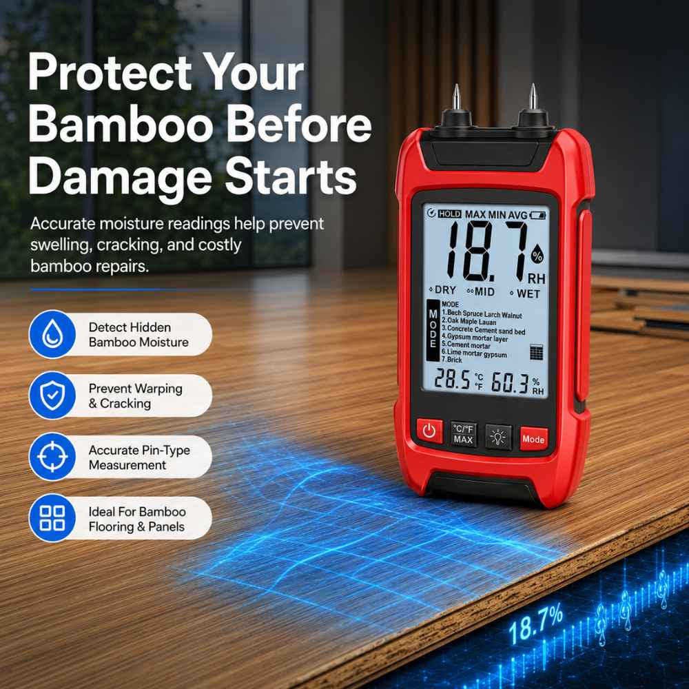 Bamboo moisture meter to protect your bamboo floor