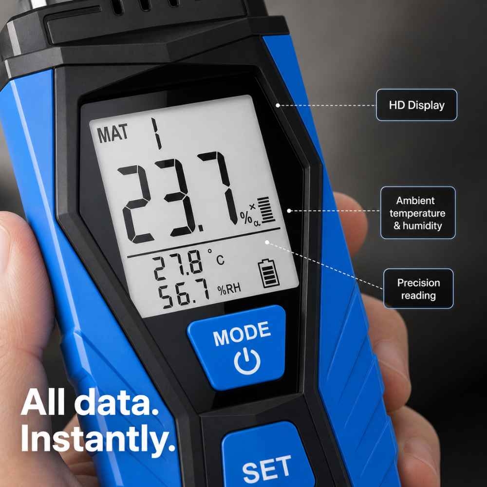 Display of the Carpet moisture meter​