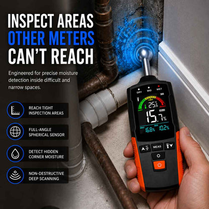 Easy reach with Masonry moisture meter