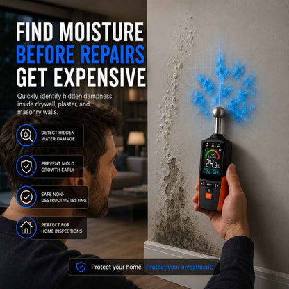 Easy find moisture thank to this Masonry moisture meter