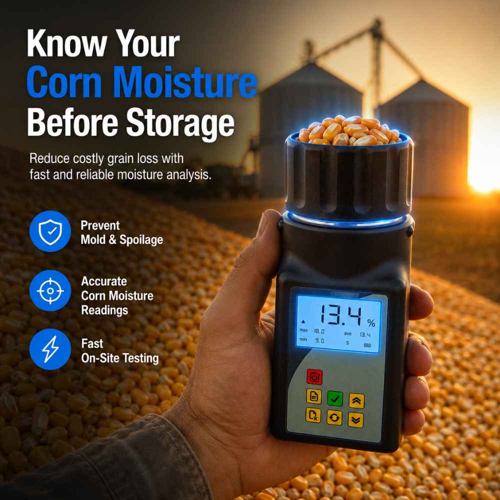 Use the Moisture meter corn before storage