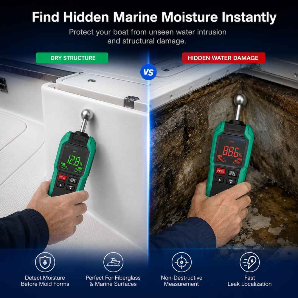 Moisture meter for boats dry vs water damage