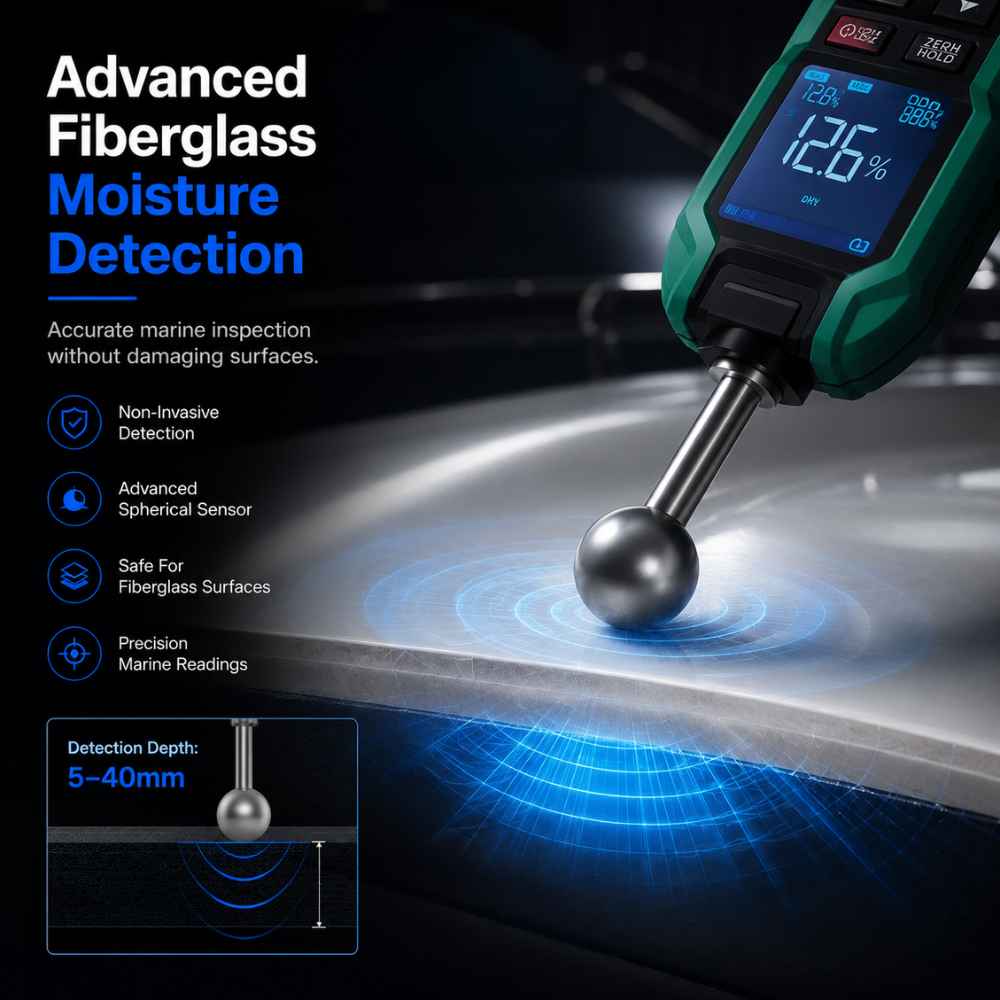 Moisture meter for boats perfect for fiberglass