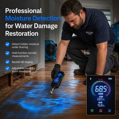 Restoration with the Moisture meter for water damage
