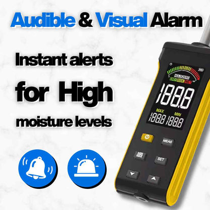 The warning light of the Moisture meter for wood turning​