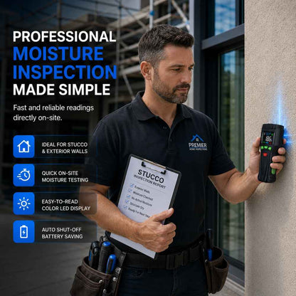 Simple use of the Stucco moisture meter