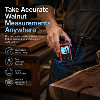 Walnut moisture meter can be take anywhere